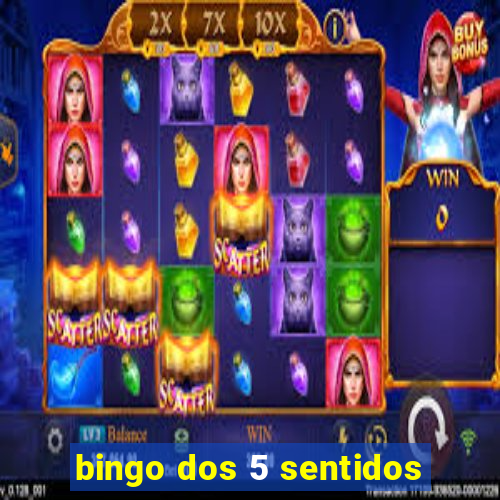 bingo dos 5 sentidos